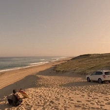 beach in Seignosse, France 